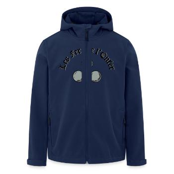 Les Fers de l'Enfer / Die Eisen der Hölle - Pétanque - Recycelte Männer Softshell-Jacke von Stanley/Stella - Navy - Vorne - AI Model Male 185 light (185cm)