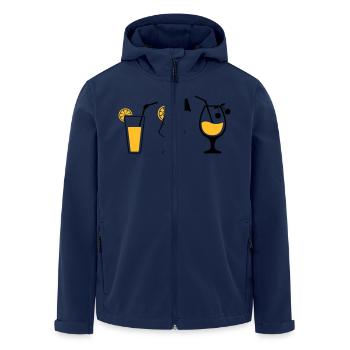 Cocktails - Men’s Recycled Softshell Jacket by Stanley/Stella - navy - Front - AI Model Male 185 light (185cm)