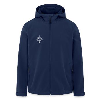 Schlangen in Form einer Spirale - Recycelte Männer Softshell-Jacke von Stanley/Stella - Navy - Vorne - AI Model Male 185 light (185cm)