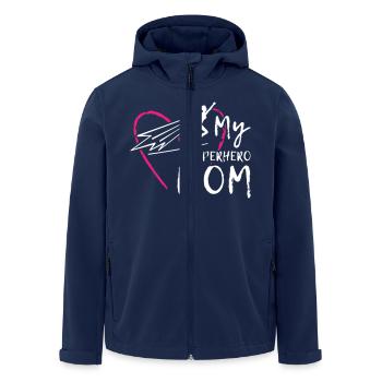 My Superhero Mom - Recycelte Männer Softshell-Jacke von Stanley/Stella - Navy - Vorne - AI Model Male 185 light (185cm)