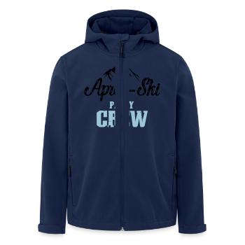 Équipe de fête après ski - Veste softshell homme en polyester recyclé Stanley/Stella - marine - Devant - AI Model Male 185 light (185cm)