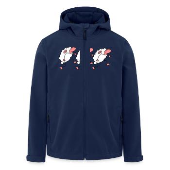 Three Sheep Walking Happy Pride 3 Friends Team - Men’s Recycled Softshell Jacket by Stanley/Stella - navy - Front - AI Model Male 185 light (185cm)
