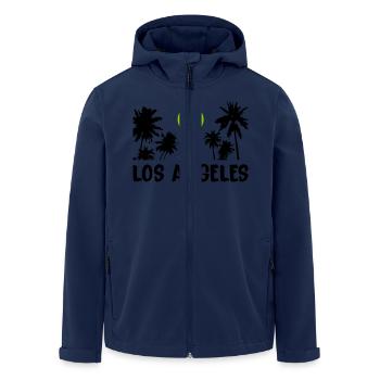 Los Angeles - Men’s Recycled Softshell Jacket by Stanley/Stella - navy - Front - AI Model Male 185 light (185cm)