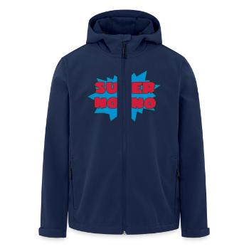 SUPER NONNO - Recycelte Männer Softshell-Jacke von Stanley/Stella - Navy - Vorne - AI Model Male 185 light (185cm)