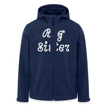 Big sister - Men’s Recycled Softshell Jacket by Stanley/Stella - navy - Front - AI Model Male 185 light (185cm)