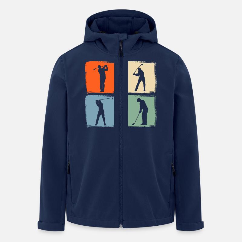 Golfspieler Golf - Recycelte Männer Softshell-Jacke von Stanley/Stella - Navy