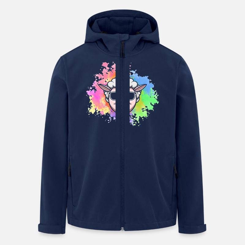 Shepherd Sheep - Men’s Recycled Softshell Jacket by Stanley/Stella - navy