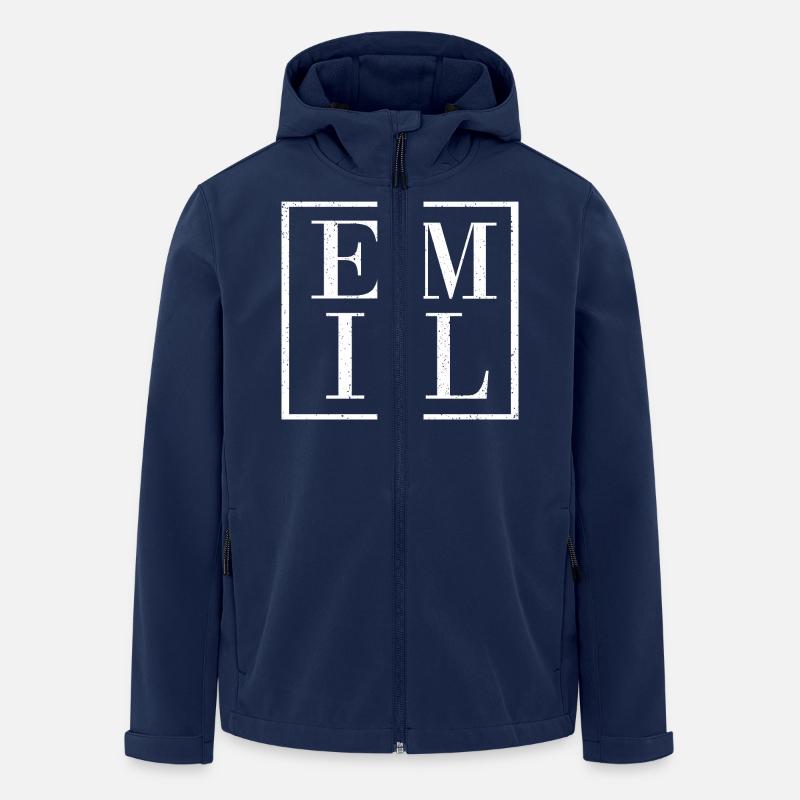 Emil - Recycelte Männer Softshell-Jacke von Stanley/Stella - Navy