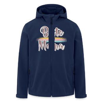 Mama - Recycelte Männer Softshell-Jacke von Stanley/Stella - Navy - Vorne - AI Model Male 185 light (185cm)