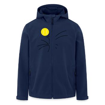 tennis as (3c) - Men’s Recycled Softshell Jacket by Stanley/Stella - navy - Front - AI Model Male 185 light (185cm)