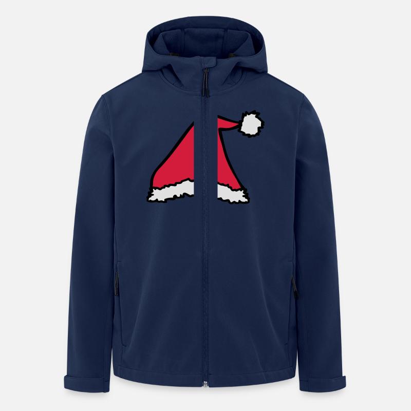 Chapeau de Père Noël - Veste softshell homme en polyester recyclé Stanley/Stella - marine