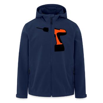 outils - Veste softshell homme en polyester recyclé Stanley/Stella - marine - Devant - AI Model Male 185 light (185cm)