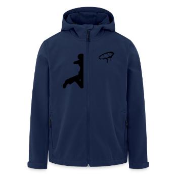 basketbal - Recycelte Männer Softshell-Jacke von Stanley/Stella - Navy - Vorne - AI Model Male 185 light (185cm)