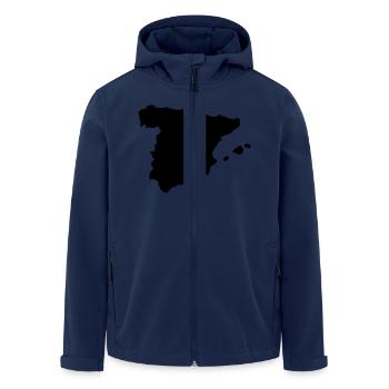 espagne - Veste softshell homme en polyester recyclé Stanley/Stella - marine - Devant - AI Model Male 185 light (185cm)