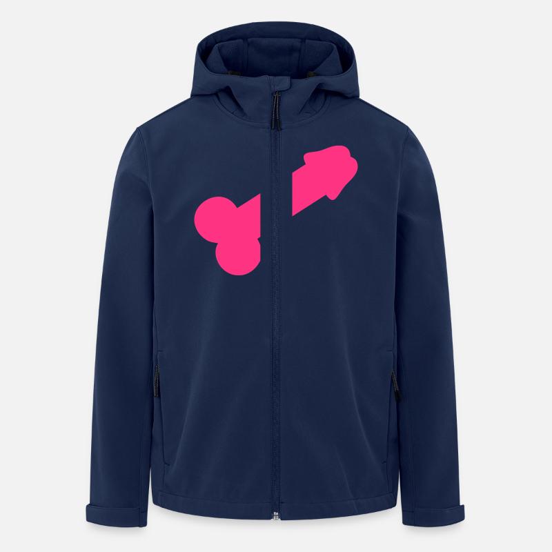 Dick - Cock - Recycelte Männer Softshell-Jacke von Stanley/Stella - Navy