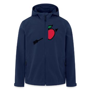 le but flèche Cupidon chouette. - Veste softshell homme en polyester recyclé Stanley/Stella - marine - Devant - AI Model Male 185 light (185cm)