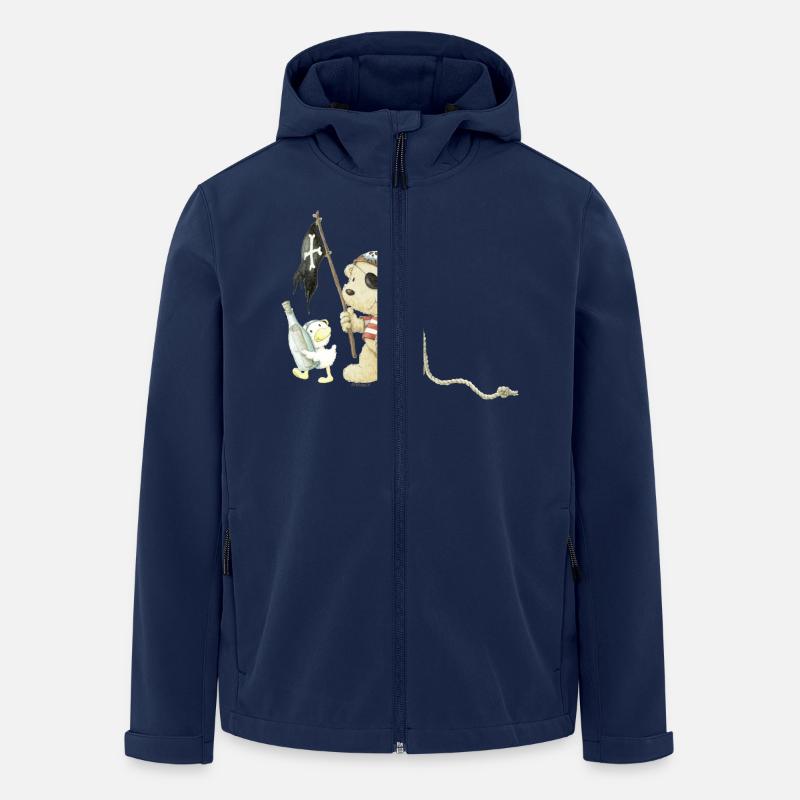 PP_Pirat_02 - Recycelte Männer Softshell-Jacke von Stanley/Stella - Navy