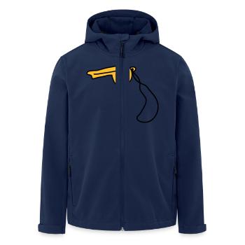 pfeife_2c - Veste softshell homme en polyester recyclé Stanley/Stella - marine - Devant - AI Model Male 185 light (185cm)