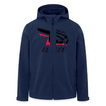 el jefe - Men’s Recycled Softshell Jacket by Stanley/Stella - navy - Front - AI Model Male 185 light (185cm)