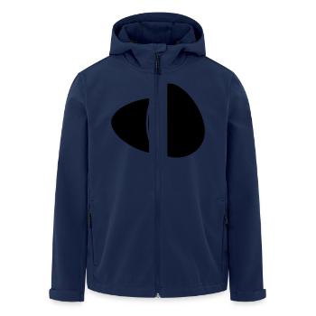 2 Eier - Recycelte Männer Softshell-Jacke von Stanley/Stella - Navy - Vorne - AI Model Male 185 light (185cm)