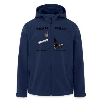 Aussie Team11SW - Recycelte Männer Softshell-Jacke von Stanley/Stella - Navy - Vorne - AI Model Male 185 light (185cm)
