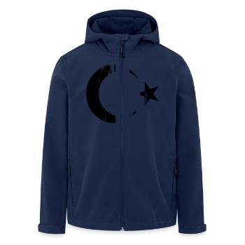Turkish flag - Men’s Recycled Softshell Jacket by Stanley/Stella - navy - Front - AI Model Male 185 light (185cm)