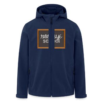 High School / Graduation: Goodbye School - Men’s Recycled Softshell Jacket by Stanley/Stella - navy - Front - AI Model Male 185 light (185cm)