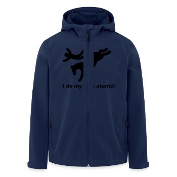 Je fais mes propres cascades - Veste softshell homme en polyester recyclé Stanley/Stella - marine - Devant - AI Model Male 185 light (185cm)