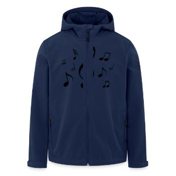 Music note - Recycelte Männer Softshell-Jacke von Stanley/Stella - Navy - Vorne - AI Model Male 185 light (185cm)
