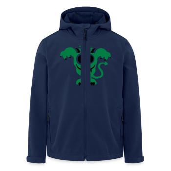 Monster - Recycelte Männer Softshell-Jacke von Stanley/Stella - Navy - Vorne - AI Model Male 185 light (185cm)