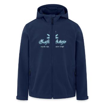 Zafiro Anejo - Recycelte Männer Softshell-Jacke von Stanley/Stella - Navy - Vorne - AI Model Male 185 light (185cm)