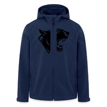 panther - Men’s Recycled Softshell Jacket by Stanley/Stella - navy - Front - AI Model Male 185 light (185cm)