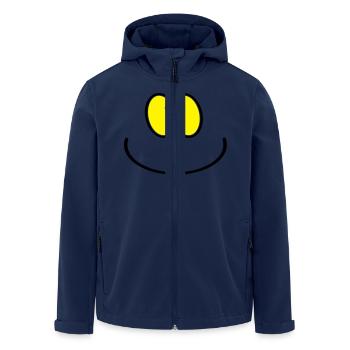 sourire, s'il vous plaît / smile, please (2c) - Veste softshell homme en polyester recyclé Stanley/Stella - marine - Devant - AI Model Male 185 light (185cm)