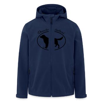 Deutscher Wachtelhund - Recycelte Männer Softshell-Jacke von Stanley/Stella - Navy - Vorne - AI Model Male 185 light (185cm)