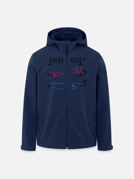 Einfeldträger - (q mal l Quadrat) achtel - Recycelte Männer Softshell-Jacke von Stanley/Stella - Navy