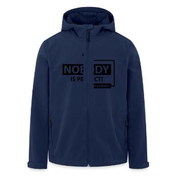 nobody_is_perfect_c1 - Recycelte Männer Softshell-Jacke von Stanley/Stella - Navy - Vorne - AI Model Male 185 light (185cm)