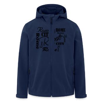 Rome - Veste softshell homme en polyester recyclé Stanley/Stella - marine - Devant - AI Model Male 185 light (185cm)
