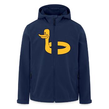 Duck Swimming Ring - Veste softshell homme en polyester recyclé Stanley/Stella - marine - Devant - AI Model Male 185 light (185cm)