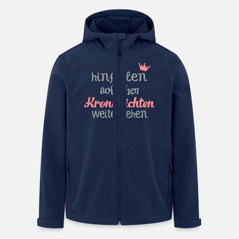 lustig - Recycelte Männer Softshell-Jacke von Stanley/Stella - Navy