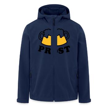 Bière - Veste softshell homme en polyester recyclé Stanley/Stella - marine - Devant - AI Model Male 185 light (185cm)