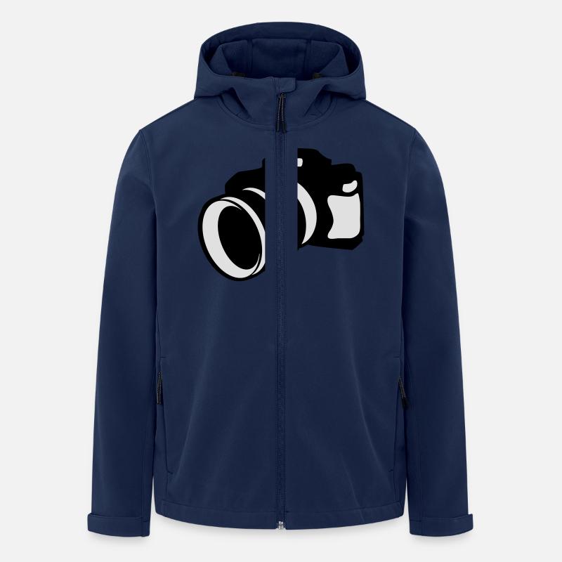 Camera - Men’s Recycled Softshell Jacket by Stanley/Stella - navy