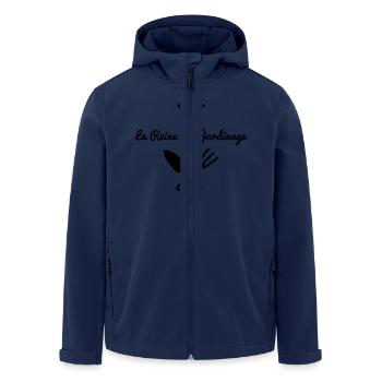 La reine du jardinage - Veste softshell homme en polyester recyclé Stanley/Stella - marine - Devant - AI Model Male 185 light (185cm)