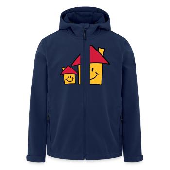 Sweet Papa maman enfant famille maison - Veste softshell homme en polyester recyclé Stanley/Stella - marine - Devant - AI Model Male 185 light (185cm)