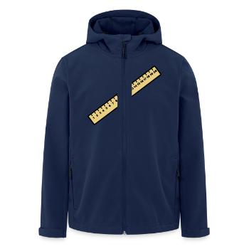 Ruler - Men’s Recycled Softshell Jacket by Stanley/Stella - navy - Front - AI Model Male 185 light (185cm)