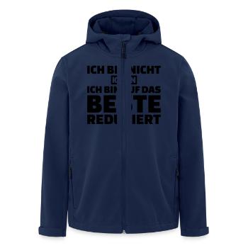 Klein - Recycelte Männer Softshell-Jacke von Stanley/Stella - Navy - Vorne - AI Model Male 185 light (185cm)