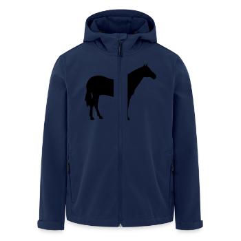 Pferd - Recycelte Männer Softshell-Jacke von Stanley/Stella - Navy - Vorne - AI Model Male 185 light (185cm)