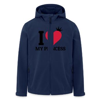 I love my Princess - Recycelte Männer Softshell-Jacke von Stanley/Stella - Navy - Vorne - AI Model Male 185 light (185cm)