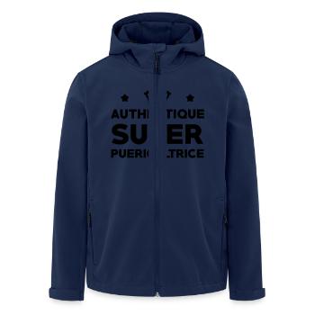 Puériculture / Puéricultrice / Bébé / Maternelle - Veste softshell homme en polyester recyclé Stanley/Stella - marine - Devant - AI Model Male 185 light (185cm)