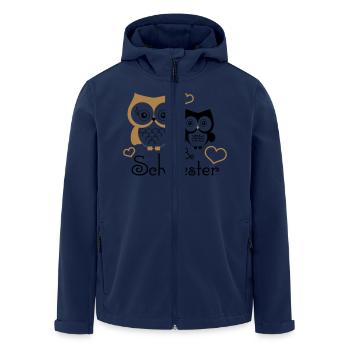 große Schwester - Veste softshell homme en polyester recyclé Stanley/Stella - marine - Devant - AI Model Male 185 light (185cm)