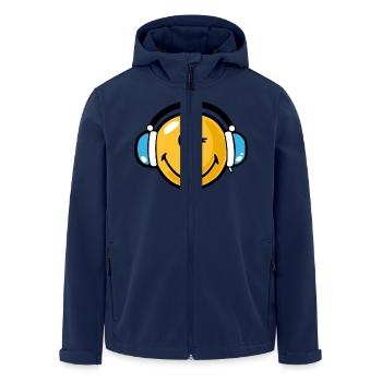 Smiley headphones - Veste softshell homme en polyester recyclé Stanley/Stella - marine - Devant - AI Model Male 185 light (185cm)